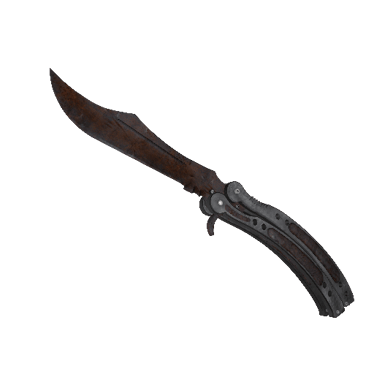 StatTrak™ ★ Butterfly Knife | Rust Coat (Battle-Scarred)